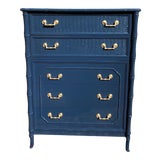 Image of 1970s Vintage Faux Bamboo Broyhill Dresser For Sale