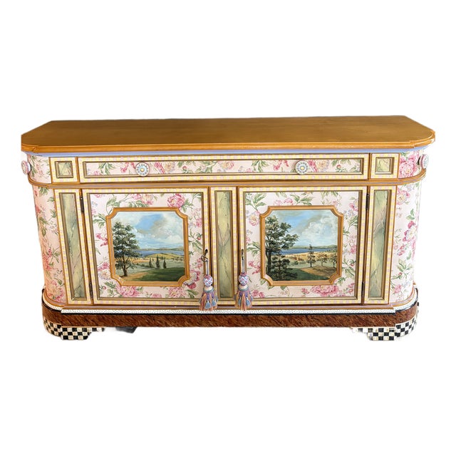 1990s McKenzie Childs Buffet For Sale