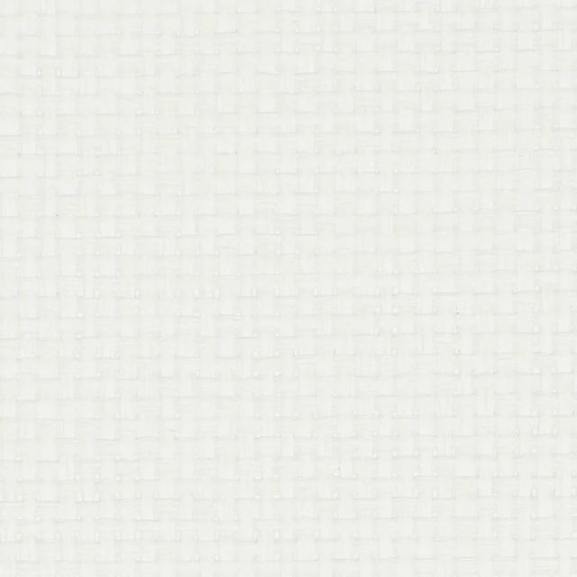 Contemporary Sample - Schumacher Kiko Paperweave Wallpaper in White For Sale - Image 3 of 3