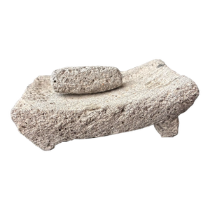Pre-Columbian Costa Rican Metate and Mano Volcanic Rock Grinding Stone