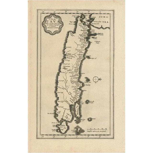 Antique Map of the Island of Java by P. Van Der Aa, 1713 For Sale - Image 9 of 9