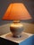 Modern Vintage Panama Dynasty Crackle-Glazed Earthenware Lamp from Le Dauphin, 1980s For Sale - Image 3 of 13