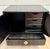 Vintage Chinese Hand-Painted Black Lacquer Chinoiserie Nightstand Side Cabinet For Sale - Image 10 of 17