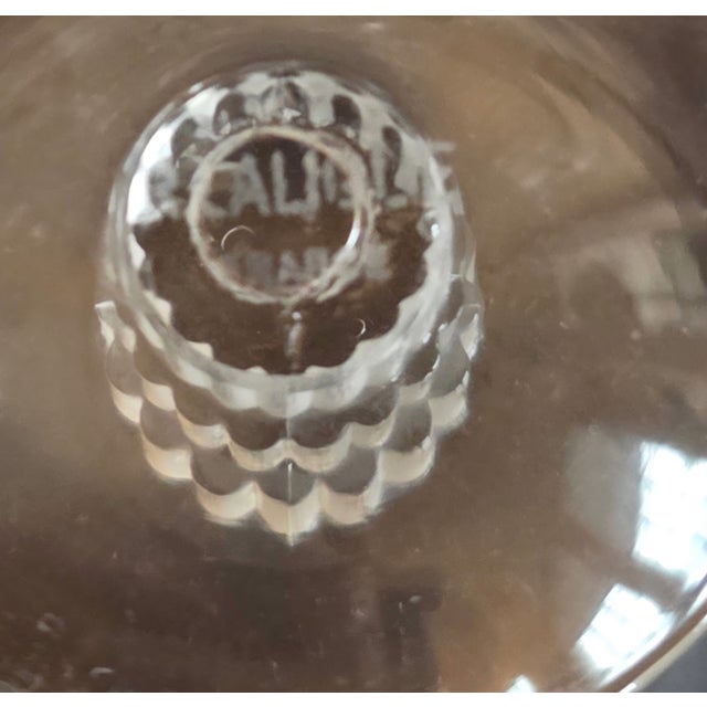 1930s 1930s Lalique Art Deco "Bamboo" Pattern Cordials Set of Eight For Sale - Image 5 of 13