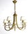 Gold Art Nouveau Chandelier, 1970s For Sale - Image 8 of 9