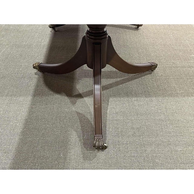 English Regency Walnut Table with 1 Extension, 1950s For Sale - Image 13 of 14