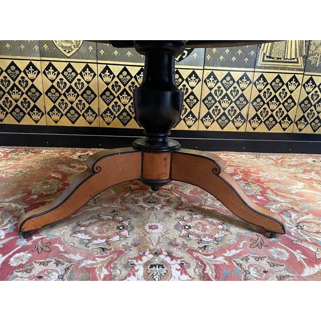 Charles X Round Dining Table For Sale - Image 3 of 6