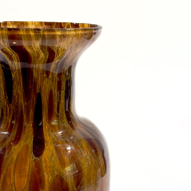 Tawny Textural Artisanal Glass Vessel Curation, Made in Italy - Group of 3 For Sale In Miami - Image 6 of 17