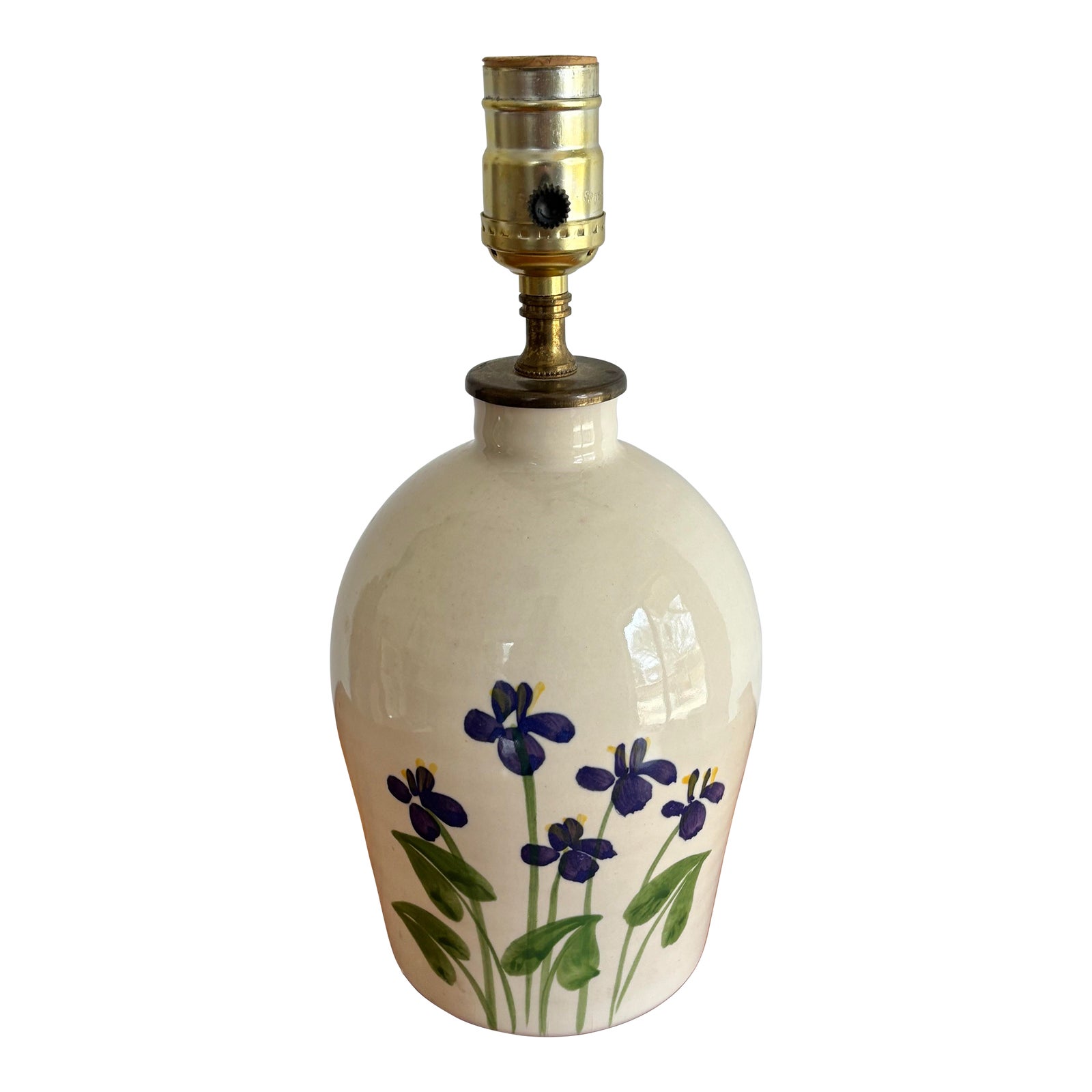 Ceramic vase with floral design