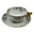 Antique William Guerin & Co. (w.g. & Co.) Limoges Footed Cup and Saucer Gilt Dragonfly Handle For Sale