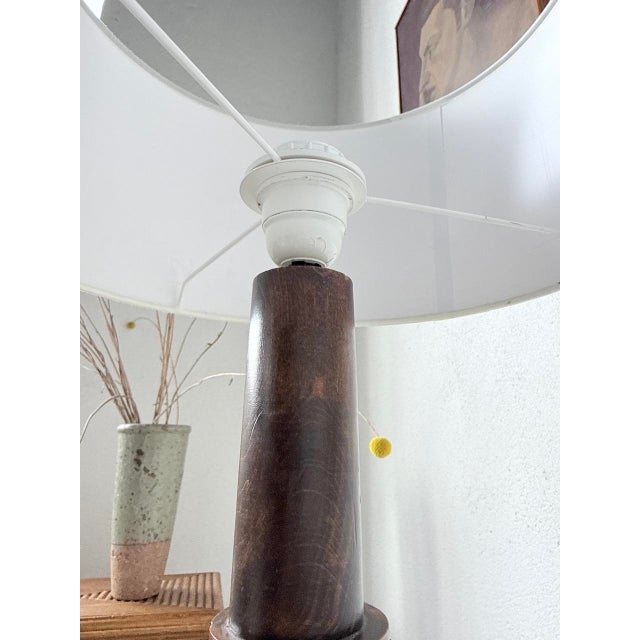 Vintage Art Deco Oak Desk Lamp, 1940s For Sale - Image 13 of 18