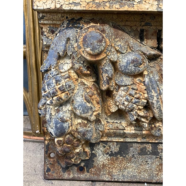 Figurative Antique Iron French Architectural Frieze From Historic Vanderbilt Hotel in New York For Sale - Image 3 of 11