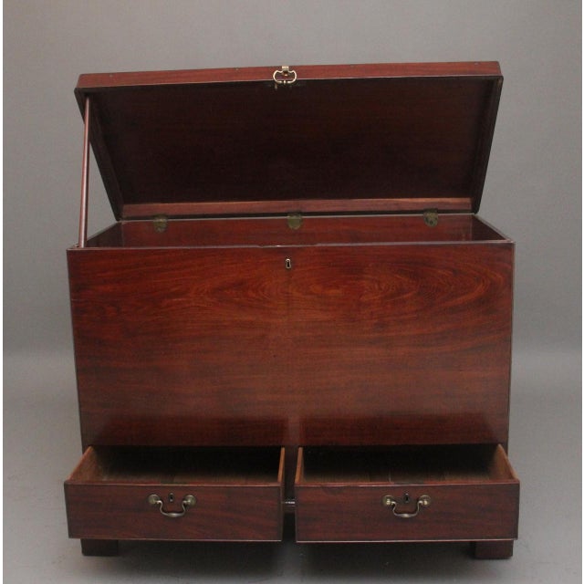 Mahogany Irish Silver Chest, 1770s For Sale - Image 12 of 14