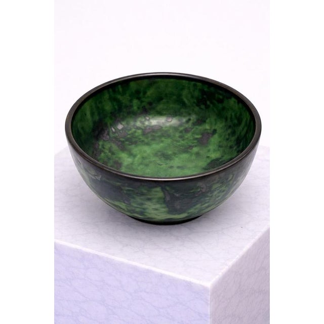 1930s Handcrafted Ceramic Bowl by Erik Mornils for Nittsjö, Sweden, 1930s For Sale - Image 5 of 8