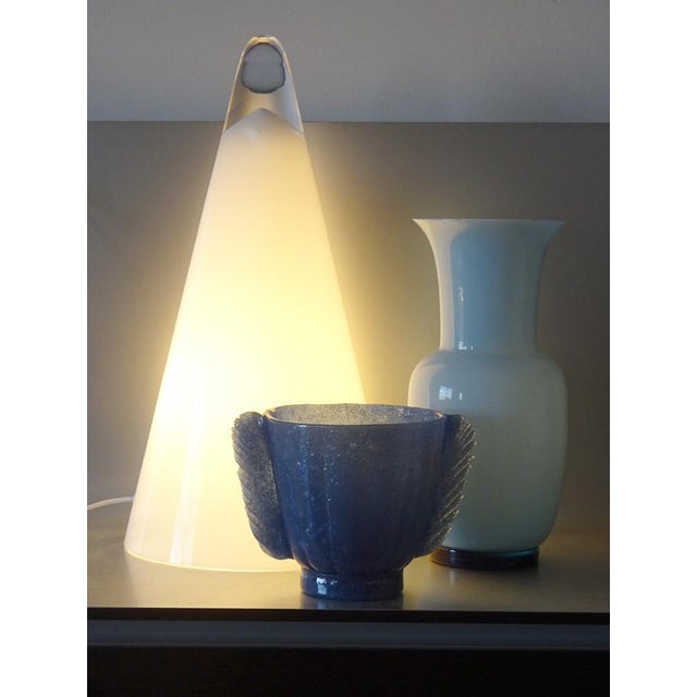 1970s Iceberg Opaline Glass Table Lamps from SCE, 1970s, Set of 2 For Sale - Image 5 of 10