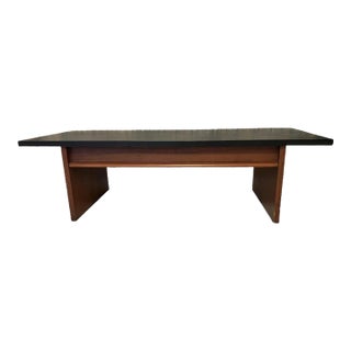 1960s Lane Coffee Table With Faux Black Slate For Sale