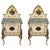 Late 19th Century Pair of White Venetian Nightstands with Marble Top and Crest Handpainted Motifs For Sale - Image 15 of 18