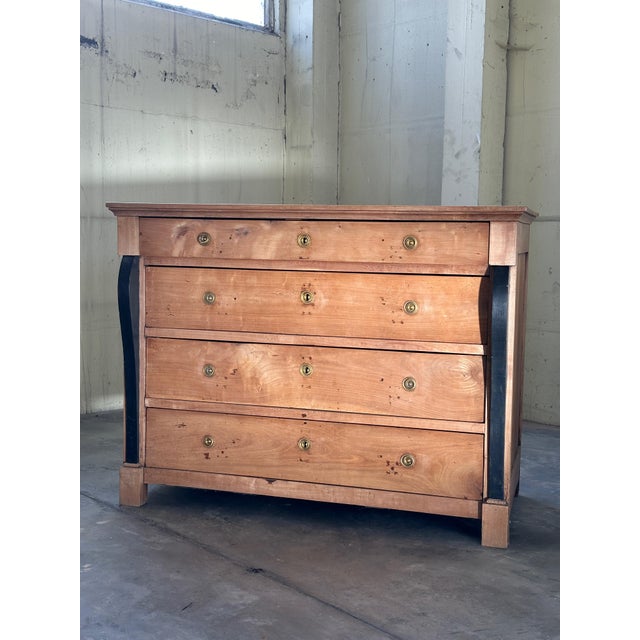 French Chest of Drawers in Cherry Wood For Sale - Image 6 of 6