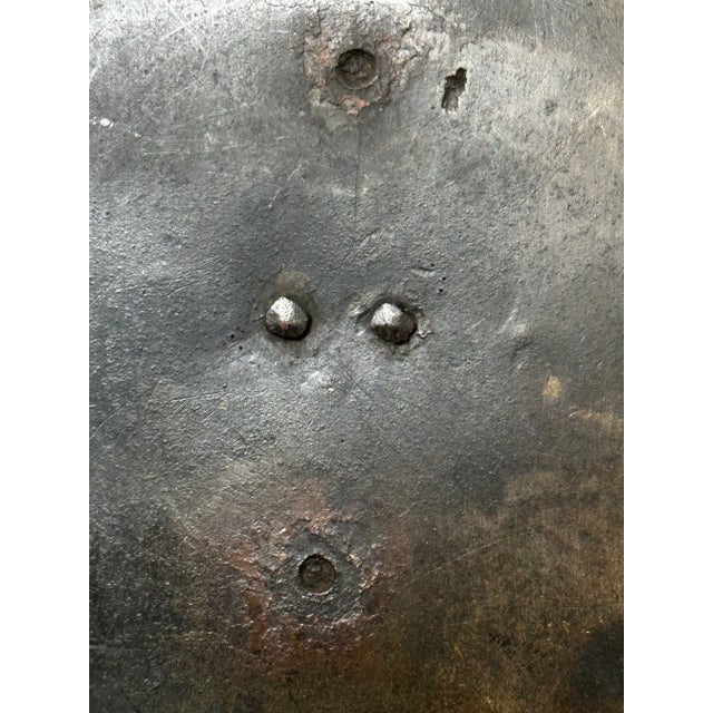 Early 19th Century English Georgian Bronze Round Sundial Top With Gnomon Outdoor Garden Ornament With Verdig For Sale - Image 6 of 11