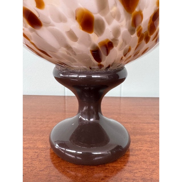 1970s Vintage Glass Sphere on Wooden Base by Alain Delon, 1970s For Sale - Image 5 of 14