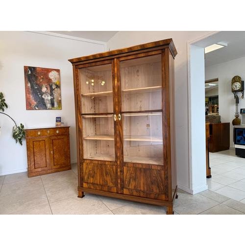 Antique Biedermeier Display Cabinet For Sale - Image 4 of 18