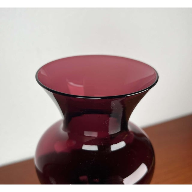 Mid-Century Modern Mid-Century Modern Glass Vase by Hugo Gehlin for Gullaskruf Glasbruk, Sweden, 1950s For Sale - Image 3 of 13