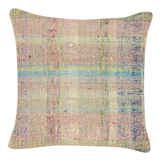 1960s Turkish Hemp Pillow - 15" X 15" For Sale