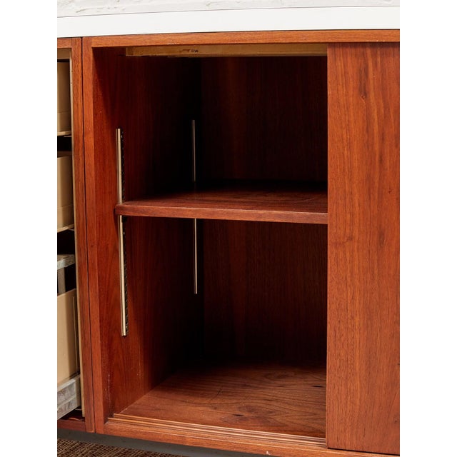 Burnt Umber Restored Vintage Credenza For Sale - Image 8 of 11