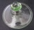 Antique Art Deco Dunbar Green Uranium Glass Pitcher 6 Tumblers Large 8pc Set For Sale - Image 17 of 18