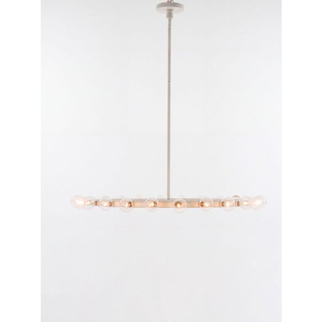 Mid-Century Modern Alvin Lustig Ring Chandelier for Lightolier, C. 1960 For Sale - Image 3 of 8