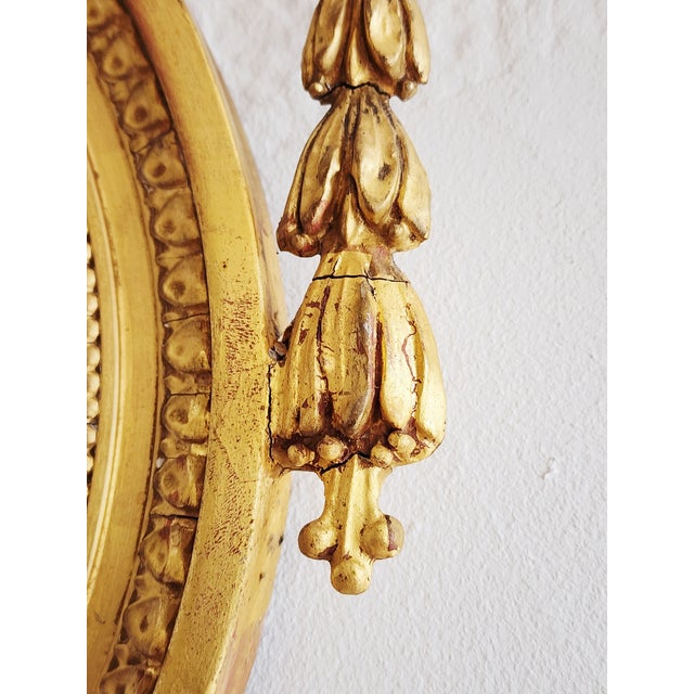 Antique Early 20th Century Adam Style Giltwood Mirror For Sale - Image 12 of 16