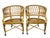 Brown Vintage McGuire Rattan Barrel Chairs on Casters – A Set of 4 For Sale - Image 8 of 12