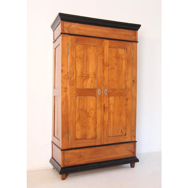 Wood 19th Century German Cherrywood Wardrobe For Sale - Image 7 of 18