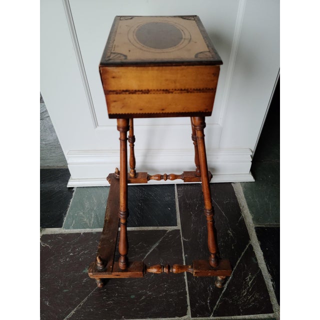 Antique Sewing Box on Stand Chairish