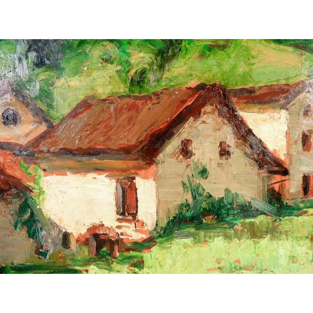 Felice Vellan, Landscape, 1964, Oil Painting, Framed For Sale - Image 4 of 9