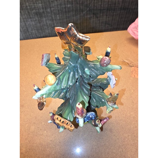 Ceramic Capodimonte Christmas Tree For Sale - Image 7 of 12