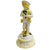 A lovely vintage Italian glazed porcelain figurine in the form of an Italian peasant boy holding a flute. He was hand-...
