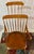 Farmhouse New England Windsor Comb-Back Rocker, Circa 1810, Spindle Back, Splayed Legs, Extended Crest Rail Rocker, With Saddle Seat For Sale - Image 3 of 9
