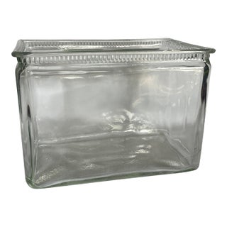 1920's Glass Battery Box Vase For Sale