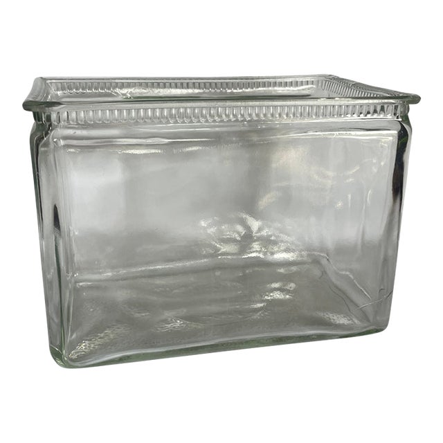 1920's Glass Battery Box Vase For Sale