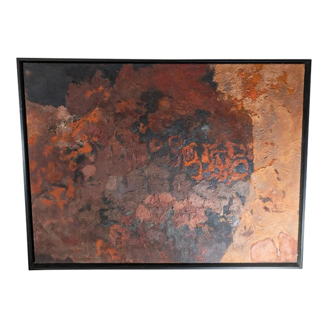 Mid-Century Modern Abstract Expressionist Painting by George Vander Sluis For Sale