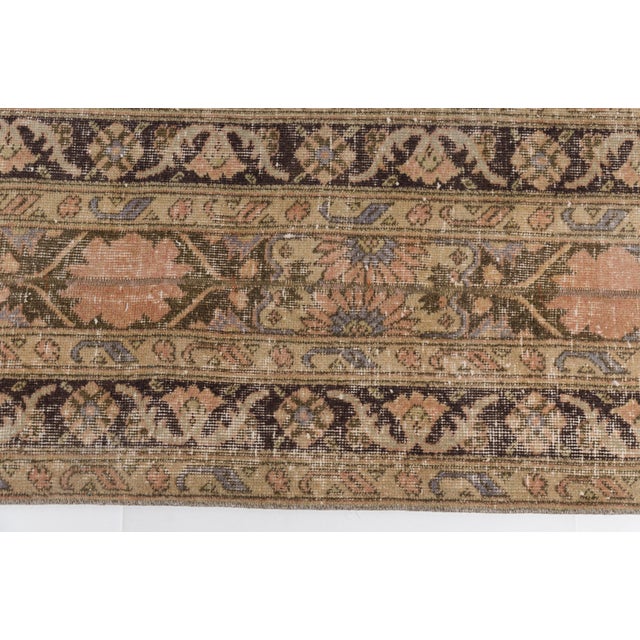 Mid 20th Century Handknotted Oushak Runner Rug For Sale - Image 10 of 10