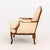 Wood Louis XV Style White Silk Damask Upholstered Walnut Bergere For Sale - Image 7 of 9