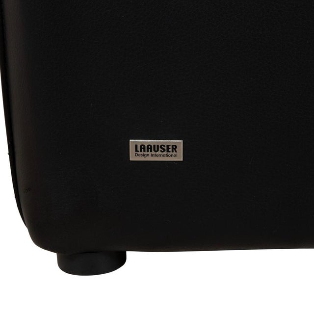 Atlanta 2-Seater Sofa in Black Leather from Laauser For Sale - Image 10 of 14