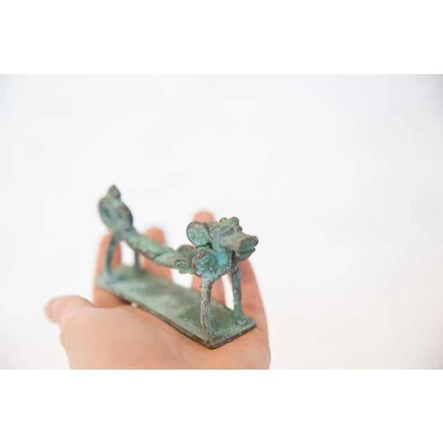 :: Vintage handmade oxidized copper dragon. Circa mid 20th century and possibly older, this piece has such incredible...