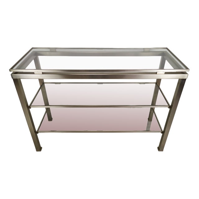 Console Table by Guy Lefevre for Maison Jansen, 1970s For Sale