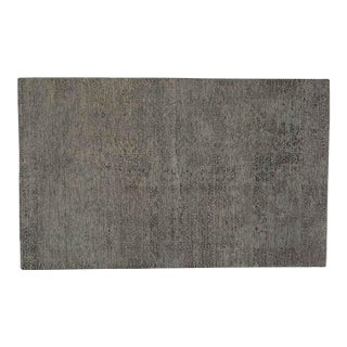 Silk and Wool Modern Style Rug , 5'2" X 8'3" For Sale