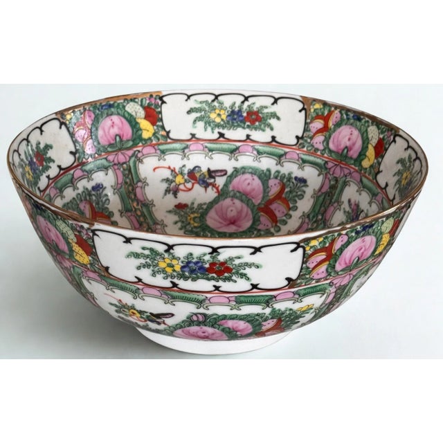 Vintage Famille Rose Chinese Decorative Bowl For Sale - Image 18 of 18