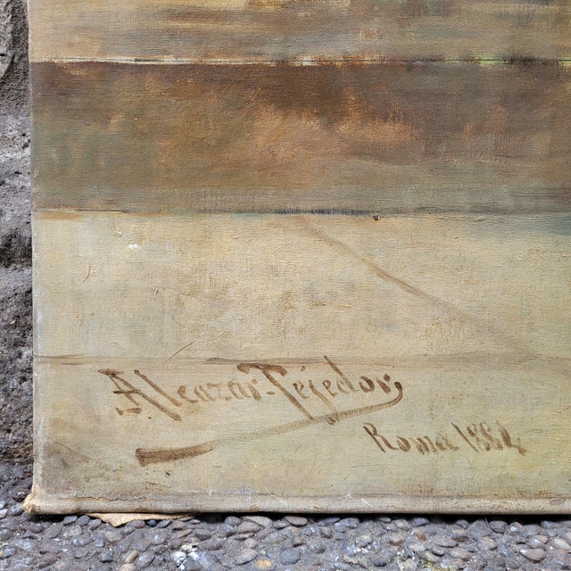 José Alcázar Tejedor, Macero Castellano, 1880, Oil on Canvas For Sale - Image 12 of 18