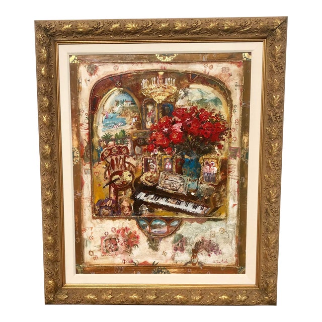 Kim Tkatch (Born1963-) Oil on Canvas Original Signed Painting Framed For Sale